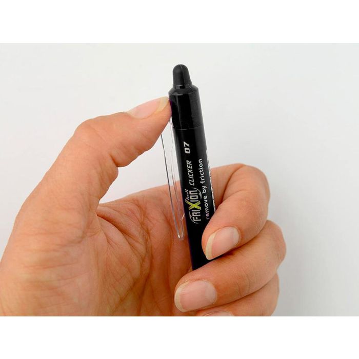 Boligrafo Pilot Frixion Clicker Borrable 0,7 mm Punta Media Negro En Blister 4