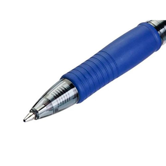 Boligrafo Pilot Super Grip Azul Retractil Sujecion De Caucho Tinta Base De Aceite En Blister De 2 Unidades 3