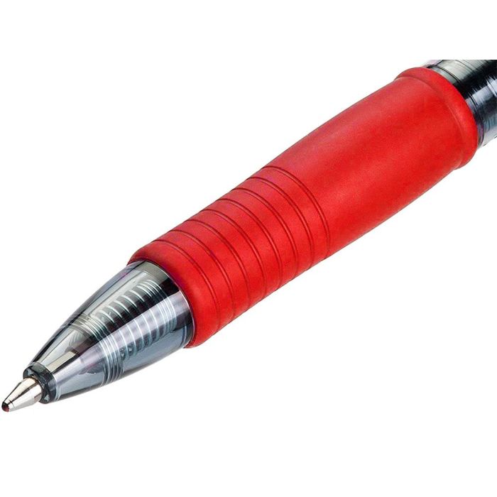 Boligrafo Pilot G-2 Rojo Tinta Gel Retractil Sujecion De Caucho En Blister 2