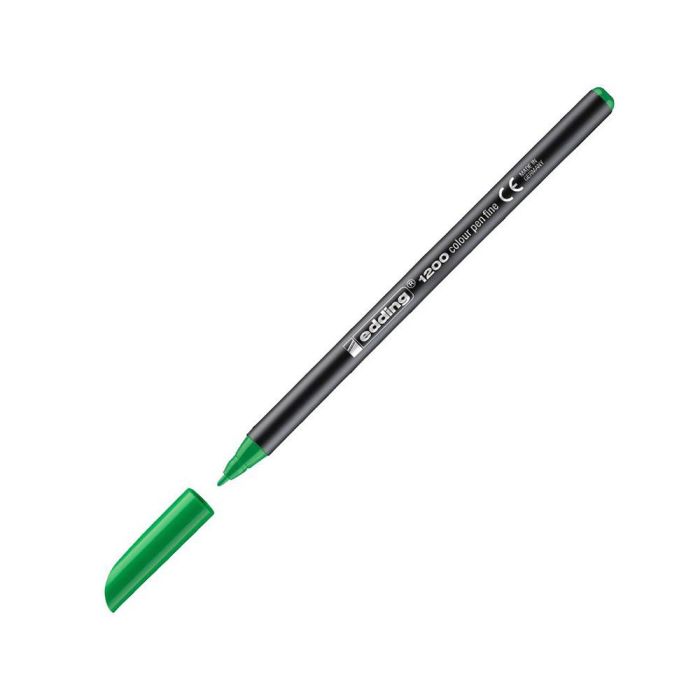 Edding Rotulador de fibra 1200 verde punta redonda 0.5 mm blister 2 unidades