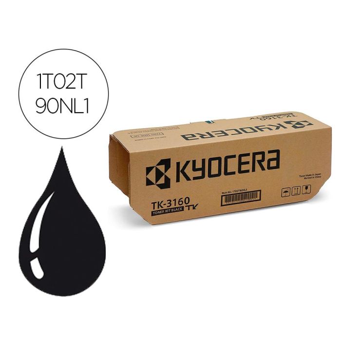 Tóner Kyocera TK-3160 Marrón Negro