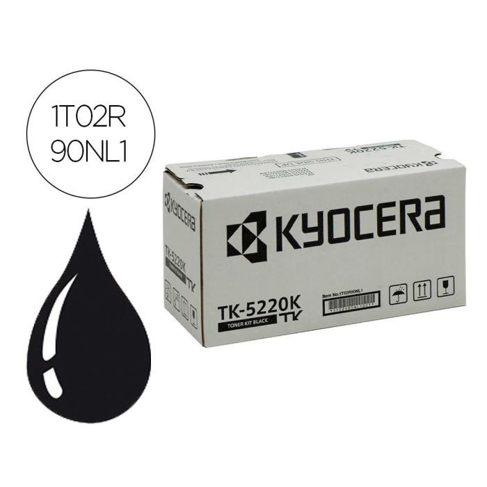 Toner Kyocera Mita Tk-5220K Negro Ecosys M5521Cdw, Ecosys M5521Cdn 1200 Pag