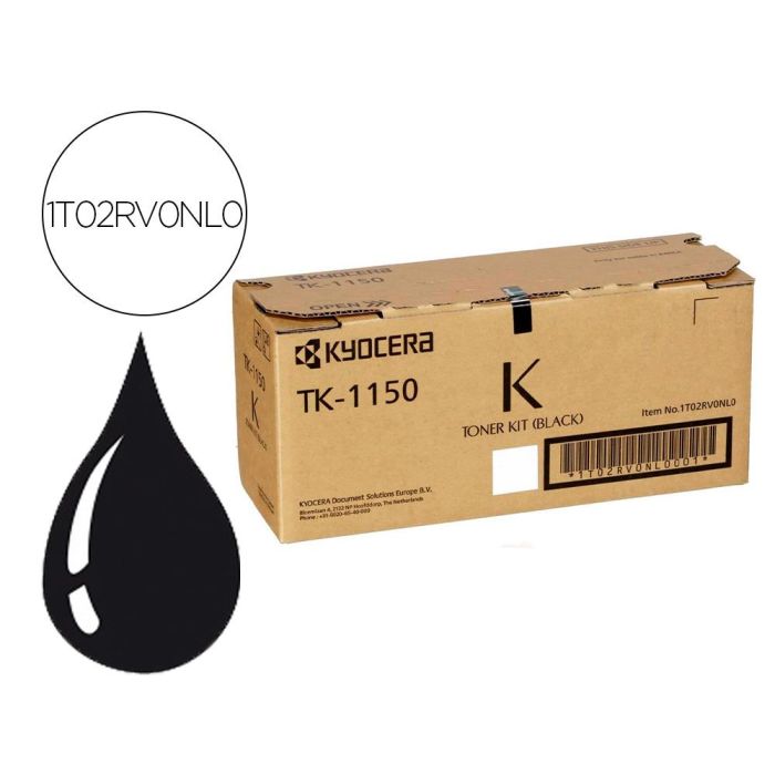 Kyocera-Mita Toner Negro Ecosys M2135Dn-P2235Dn-P2235Dw-P2235D-M2635Dn-M2735Dw -Tk1150