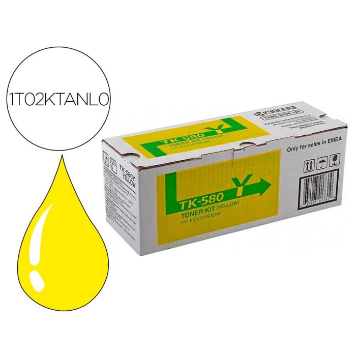 Kyocera-Mita Toner Amarillo Fs-5150Dn P6021Cdn - Tk580Y