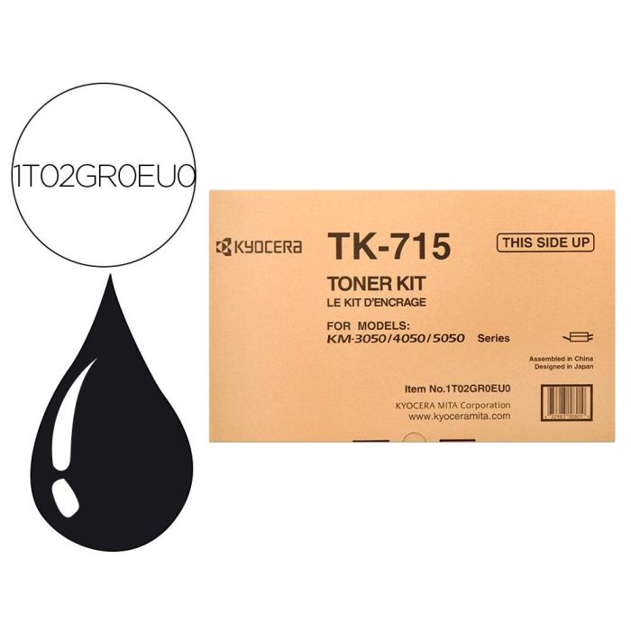 Kyocera-Mita Toner Negro Km-3050, 4050, 5050 - Tk-715