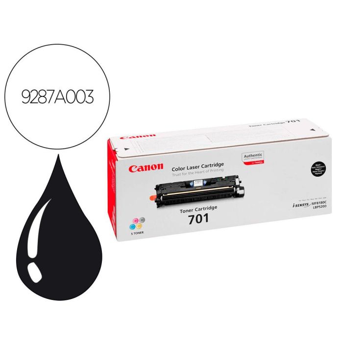 Toner Canon 701Bk Lbp5200 Mf8100 Mf8180 Negro