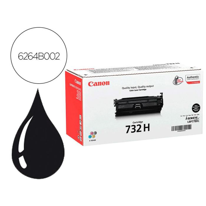 Canon Toner Laser Negro 732H Bk-Lbp-7750Cdn