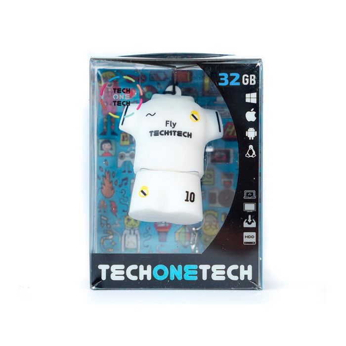 Memoria Usb Tech On Tech Equipacion Futbol Merengue 32 grb 1