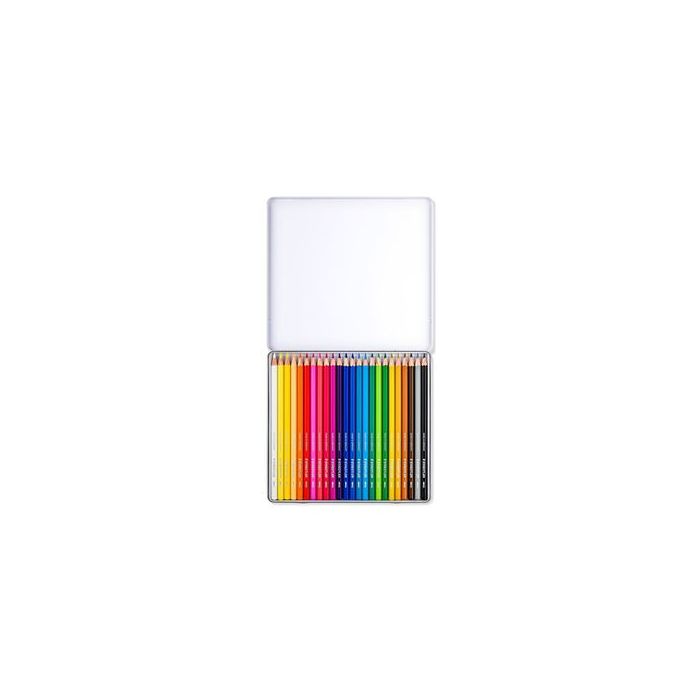 Staedtler lápices de colores desing journey 14610c en estuche metal de 24 1