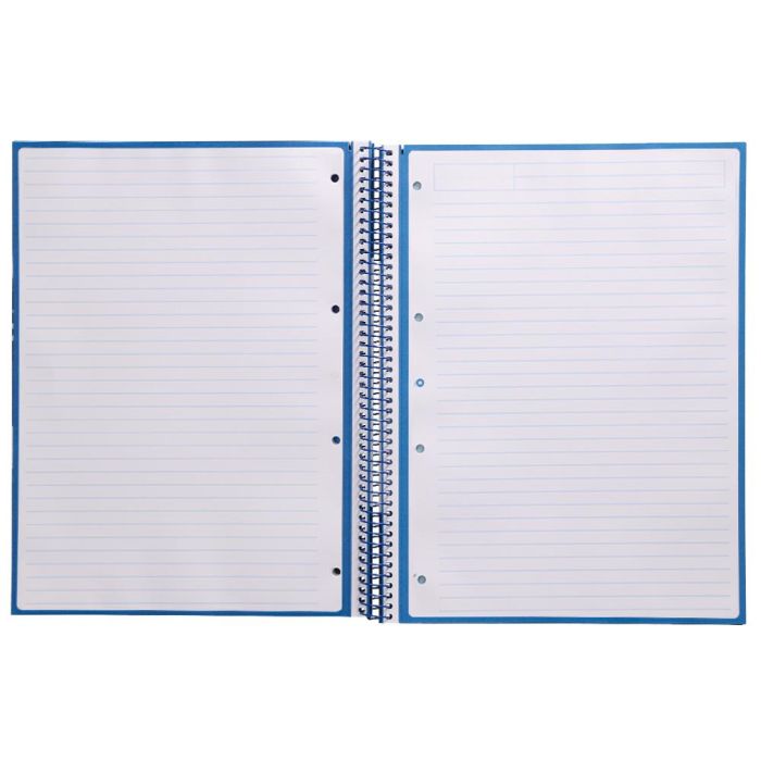 Cuaderno Espiral A4 Micro Antartik Tapa Forrada80H 90 gr Horizontal 1 Banda 4 Taladros Color Azul Oscuro 2