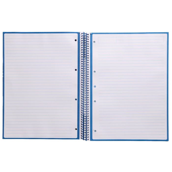 Cuaderno Espiral A4 Micro Antartik Tapa Forrada80H 90 gr Horizontal 1 Banda 4 Taladros Color Azul Oscuro 4