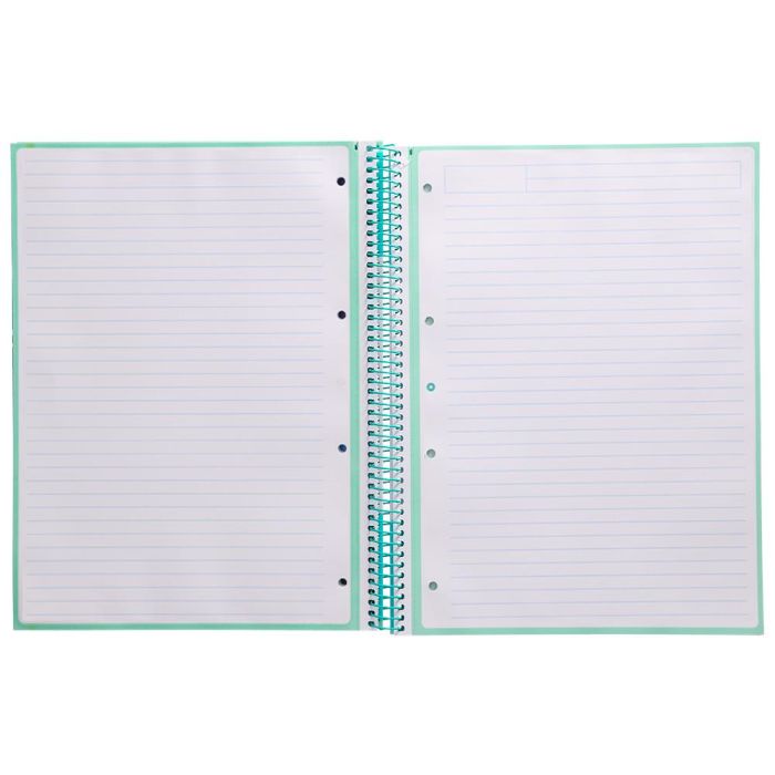 Cuaderno Espiral A4 Micro Antartik Tapa Forrada80H 90 gr Horizontal 1 Banda 4 Taladros Color Menta 4