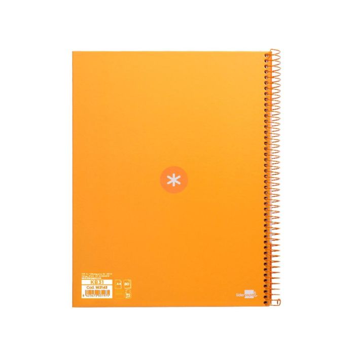 Cuaderno Espiral A4 Micro Antartik Tapa Forrada80H 90 gr Horizontal 1 Banda 4 Taladros Color Mostaza 1