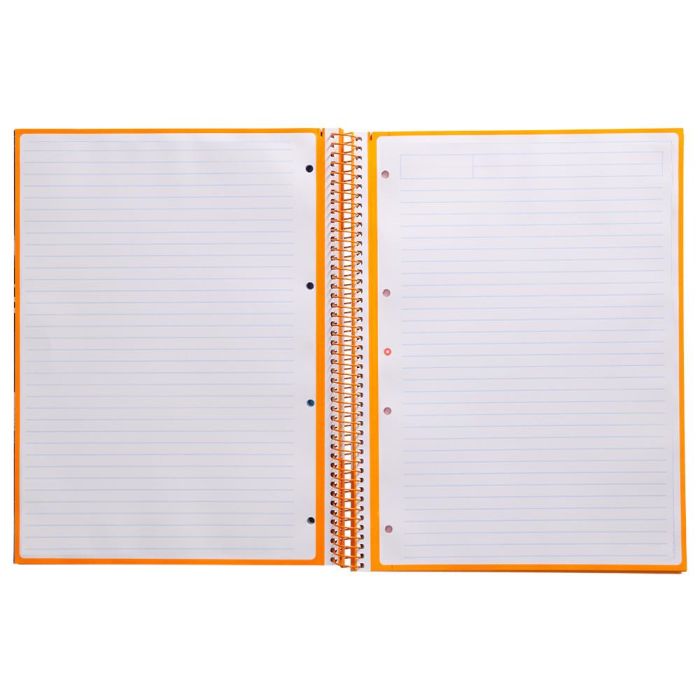 Cuaderno Espiral A4 Micro Antartik Tapa Forrada80H 90 gr Horizontal 1 Banda 4 Taladros Color Mostaza 4