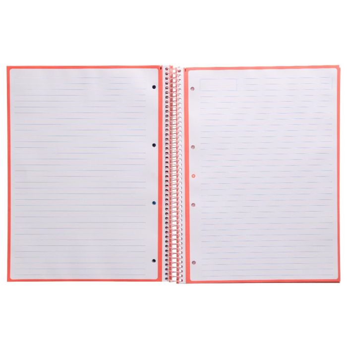 Cuaderno Espiral A4 Micro Antartik Tapa Forrada80H 90 gr Horizontal 1 Banda 4 Taladros Color Rosa Claro 4