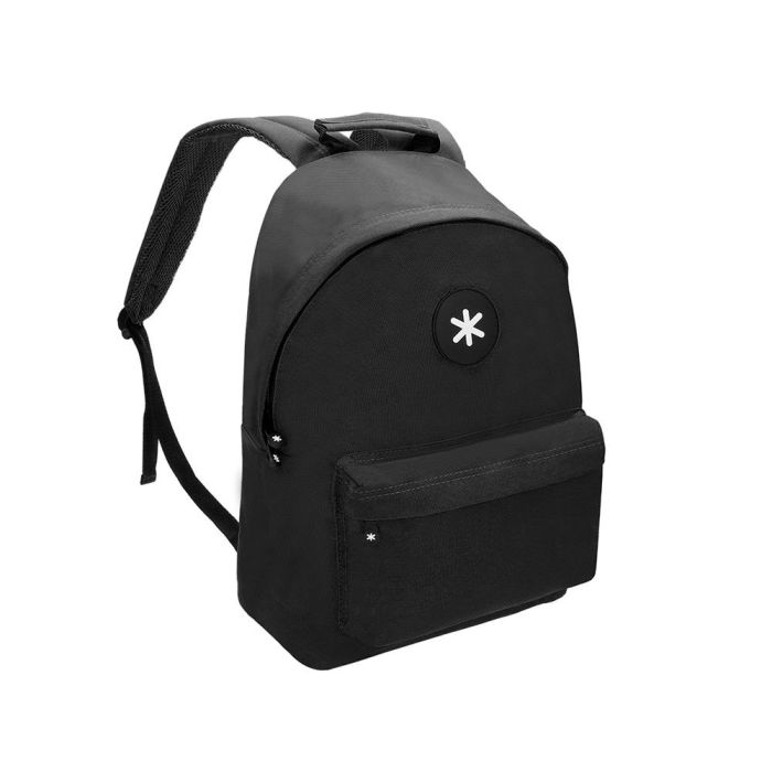 Cartera Antartik Mochila Con Asa Y Bolsillos Con Cremallera Color Negro 310x160X410 mm 4