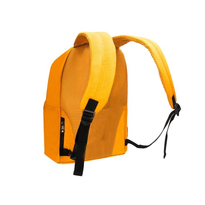 Cartera Antartik Mochila Con Asa Y Bolsillos Con Cremallera Color Mostaza 310x160X410 mm 6