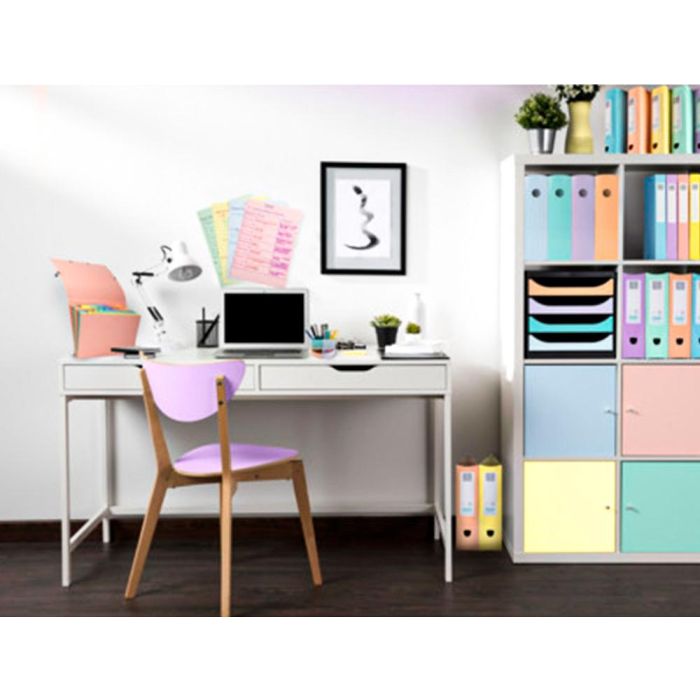 Organizador De Sobremesa Exacompta Aquarel The Quarter 4 Compartimentos Modulables Colores Pastel 120x120X83 mm 4