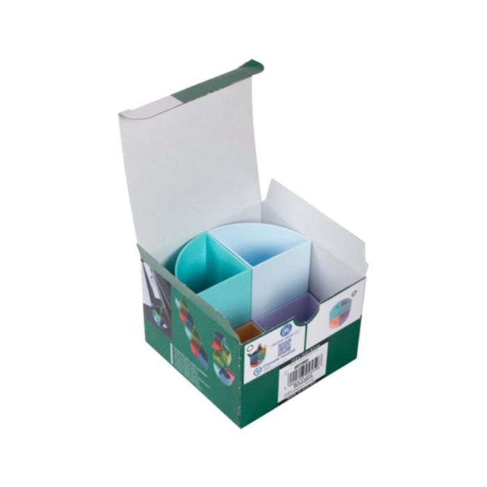 Organizador De Sobremesa Exacompta Aquarel The Quarter 4 Compartimentos Modulables Colores Pastel 120x120X83 mm 5