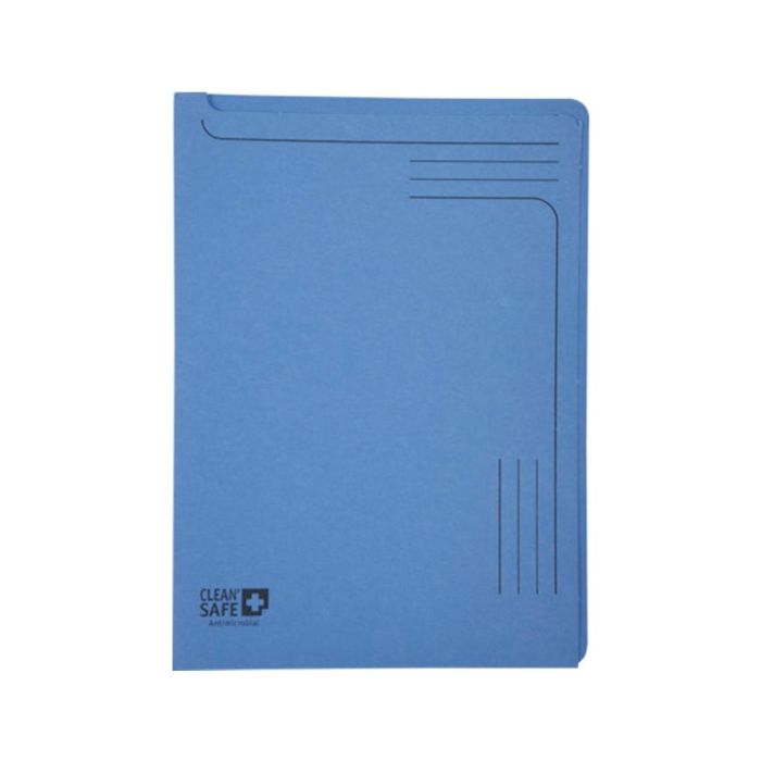 Carpeta Dossier Uñero Exacompta Clean Safe Cartulina 400 gr Din A4 Azul Paquete De 5 Unidades 1