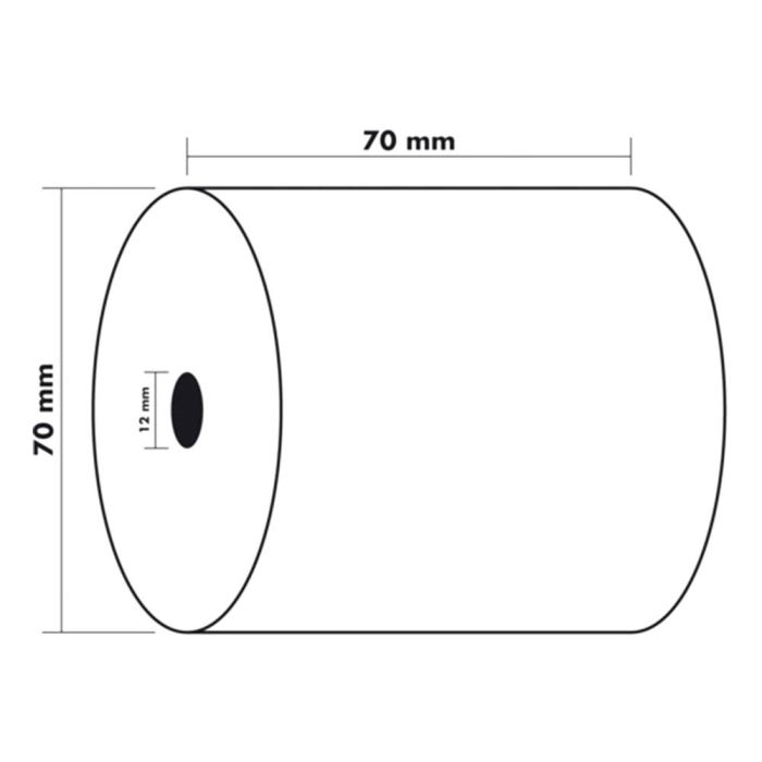 Rollo Sumadora Exacompta Electro Offset 70 mm X 70 mm 60 gr-M2 10 unidades 5