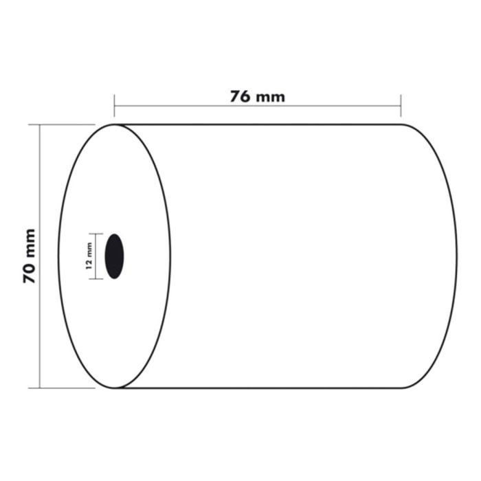 Rollo Sumadora Exacompta Electro Offset 76 mm X 70 mm 60 gr-M2 10 unidades 5