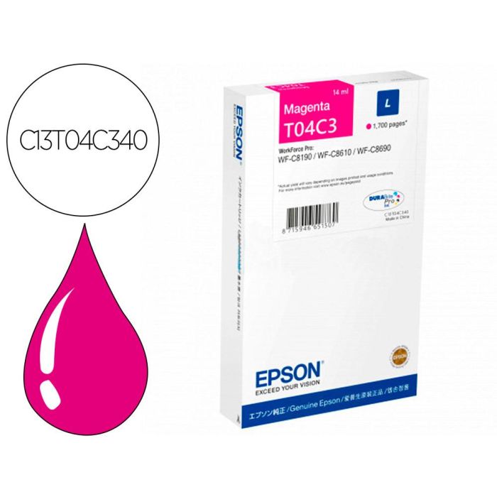 Ink-Jet Epson 4C3 Magenta 1700 Paginas