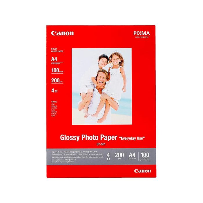 Papel Fotografico Canon Pixma Brillo Din A4 200 gr-M2 Ink-Jet Paquete De 100 Hojas 1 Papel Fotografico Canon Pixma Brillo Din A4 200 gr-M2 Ink-Jet Paquete De 100 Hojas 1