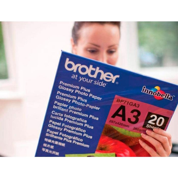 Papel Fotografico Brother Premium Plus Brillo Din A3 260 gr-M2 Ink-Jet Pack De 20 Hojas 3