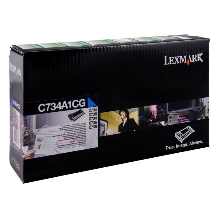 Toner Laser Lexmark C734 Cian 6000 Paginas 1