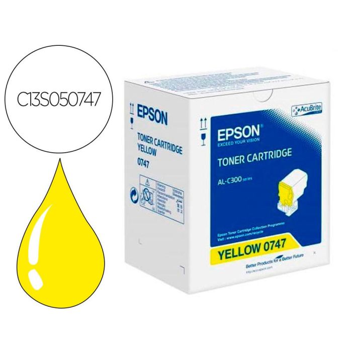 Toner Epson C13S050747 Amarillo 8 800 Paginas