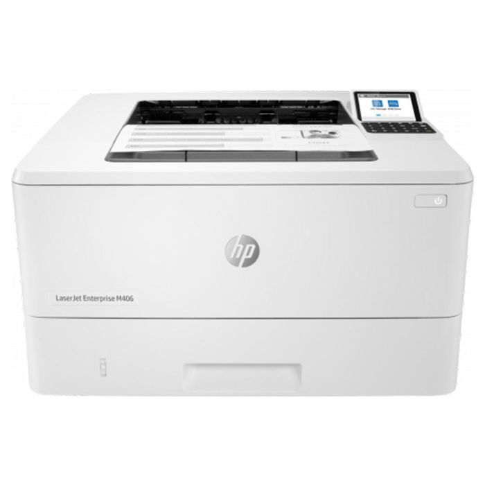 Impresora Láser Monocromo HP Laserjet Enterprise M406DN Dúplex/ Blanca