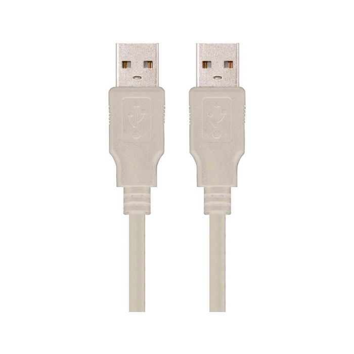 Cable Usb Nanocable 2.0 Tipo A-M-A-M Color Gris Longitud 1 M 1