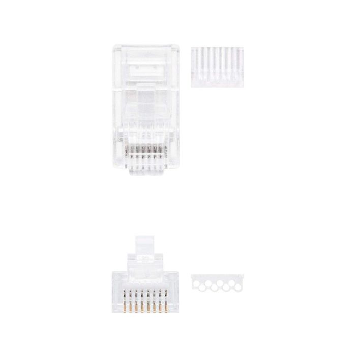 Nanocable conector rj45 8 hilos cat.6 (10 conectores/bolsita) 1