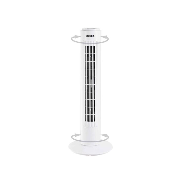 Ventilador De Torre Jocca 3 Velocidades 45 W Sistema Oscilacion Altura 730 mm 730x170X170 mm 1