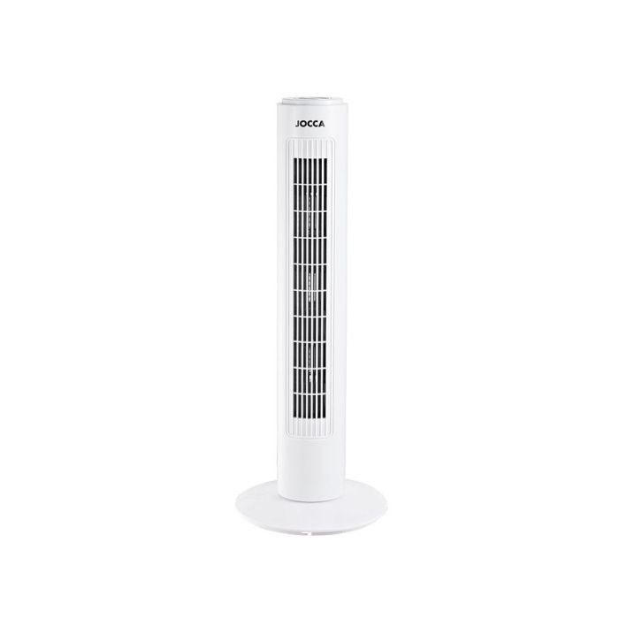 Ventilador De Torre Jocca 3 Velocidades 45 W Sistema Oscilacion Altura 730 mm 730x170x170 mm