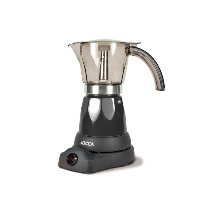 Cafetera Jocca Italiana Electrica Capacidad 6 Tazas Jarra Transparente Sin Cables 220-240 V Color Negro