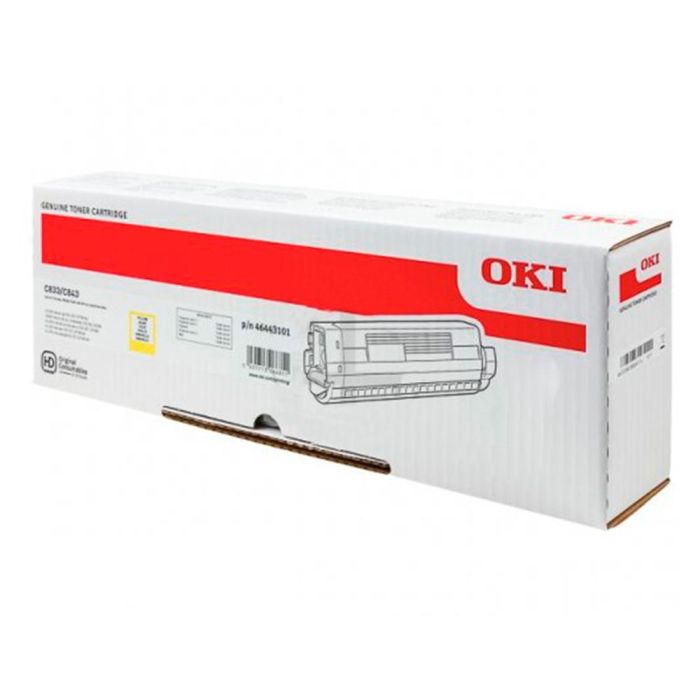 Toner Oki Laser 46443101 C833 - C843 Amarillo 10000 Paginas 1