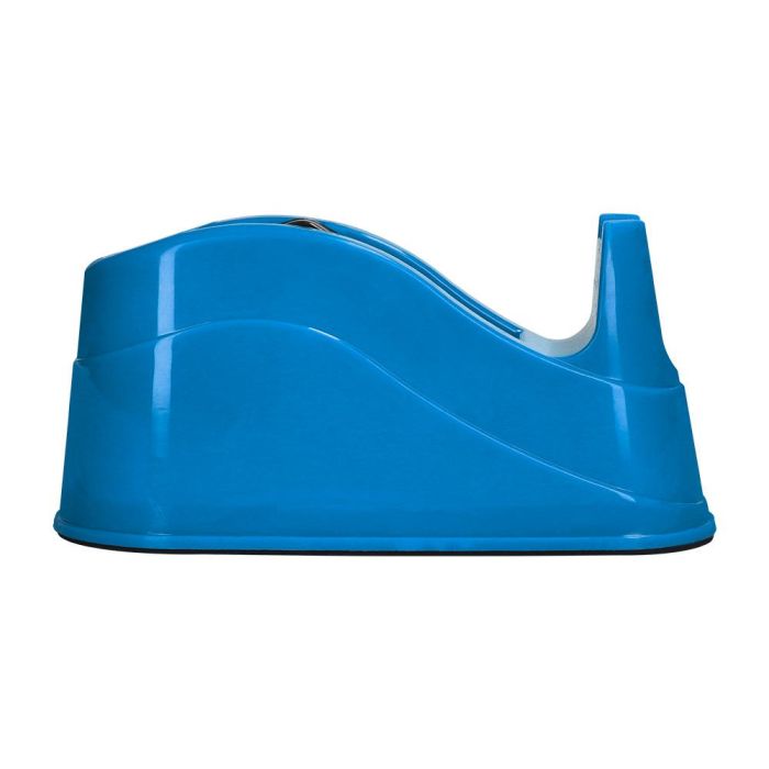 Portarrollo Sobremesa Q-Connect Plastico Para Cintas De 66 Mt Color Azul 220x100X70 mm