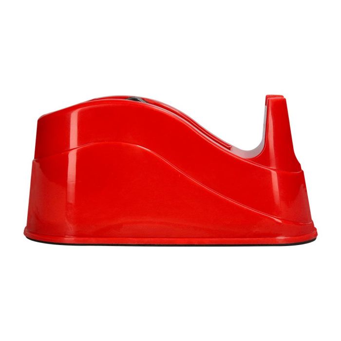 Portarrollo Sobremesa Q-Connect Plastico Para Cintas De 66 Mt Color Rojo 220x100X70 mm 1
