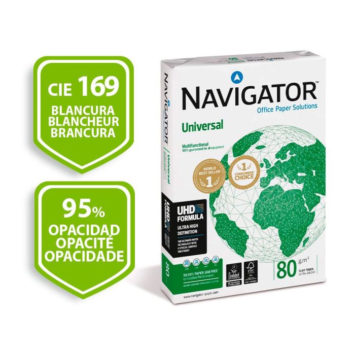 Papel para Imprimir Navigator NAV-80-A4-400 Blanco A4 (1 unidad) (400 Unidades) 2