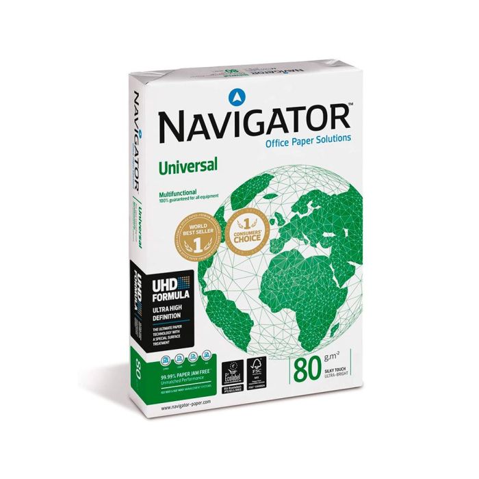 Papel para Imprimir Navigator NAV-80-A4-400 Blanco A4 (1 unidad) (400 Unidades) 4