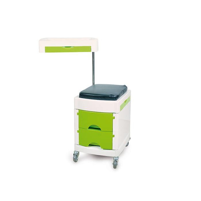 Carrito de Manicura Ania Hands Verde con Bandeja y Cajones - Bifull, Práctico y Móvil Carrito de Manicura Ania Hands Verde con Bandeja y Cajones - Bifull, Práctico y Móvil