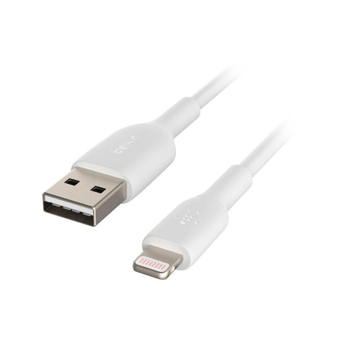 Cable USB a Lightning Belkin CAA001BT1MWH Blanco 1 m (1 unidad) 1