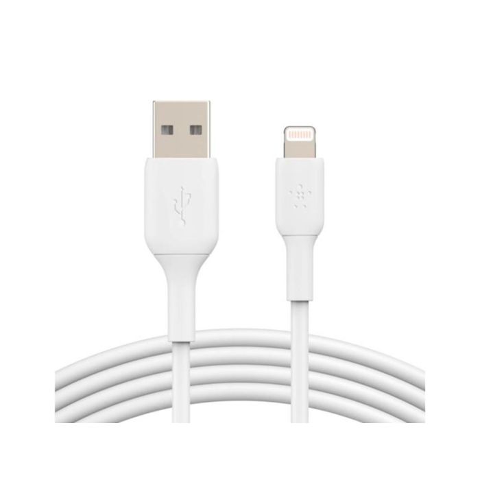 Cable USB a Lightning Belkin CAA001BT1MWH Blanco 1 m