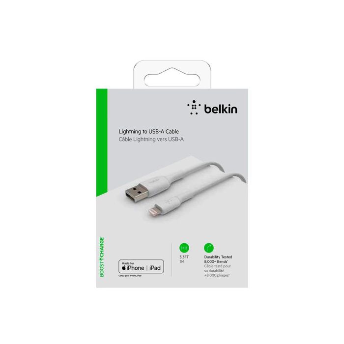 Cable Lightning Belkin Caa001Bt2Mwh A Usb-A Boost Charge Longitud 2 M Color Blanco 2