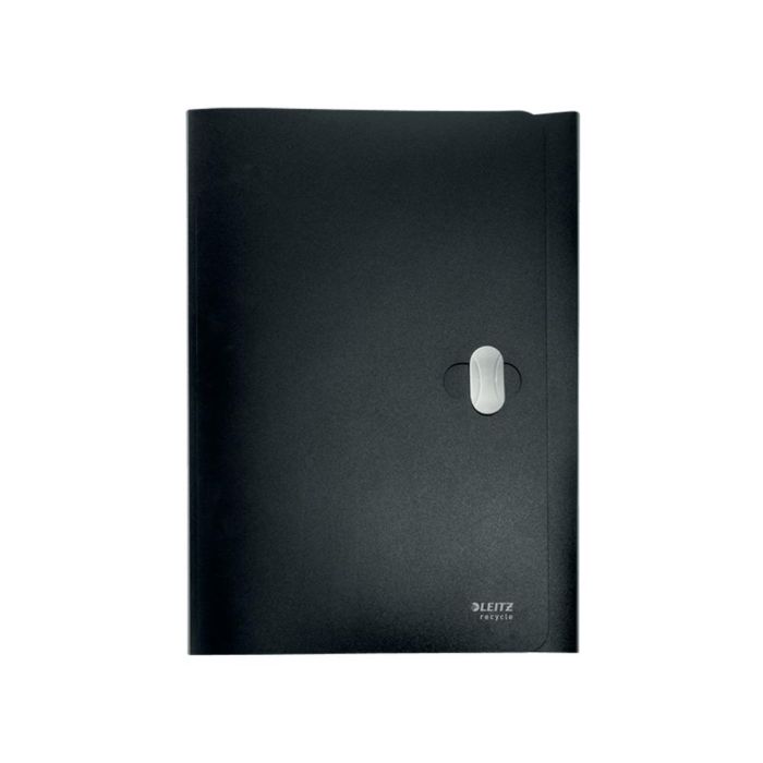 Carpeta Leitz Recycle Gomas Tres Solapas Din A4 Polipropileno Negro 1