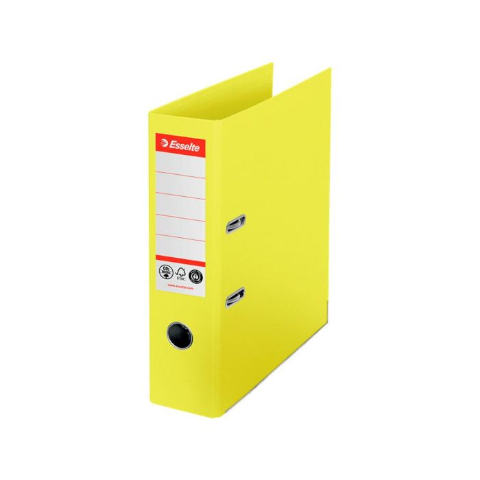 Archivador De Palanca Esselte N 1 Co2 Neutral Din A4 Carton Forrado Lomo 75 mm Amarillo Vivida 1