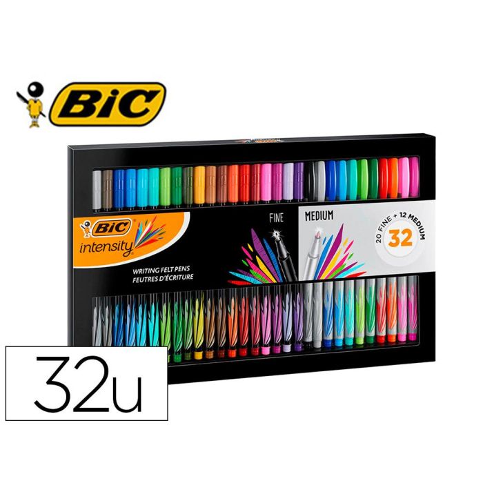 Rotulador Bic Intesity Collection Estuche De 32 Unidades Colores Surtidos