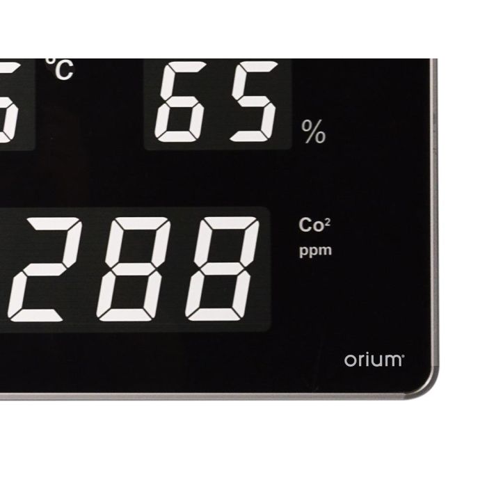 Reloj Orium Cep Con Medidor De Co2 Pantalla Led Alarma Personalizable Y Sensor De Infrarrojos 400x360X40 mm 3